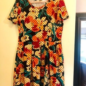 Lularoe Amelia Dress 2x Fall Colors Labor Day Sale